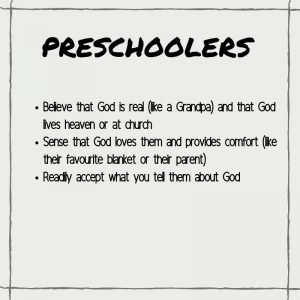 Spiritual Characteristics of Preschoolers